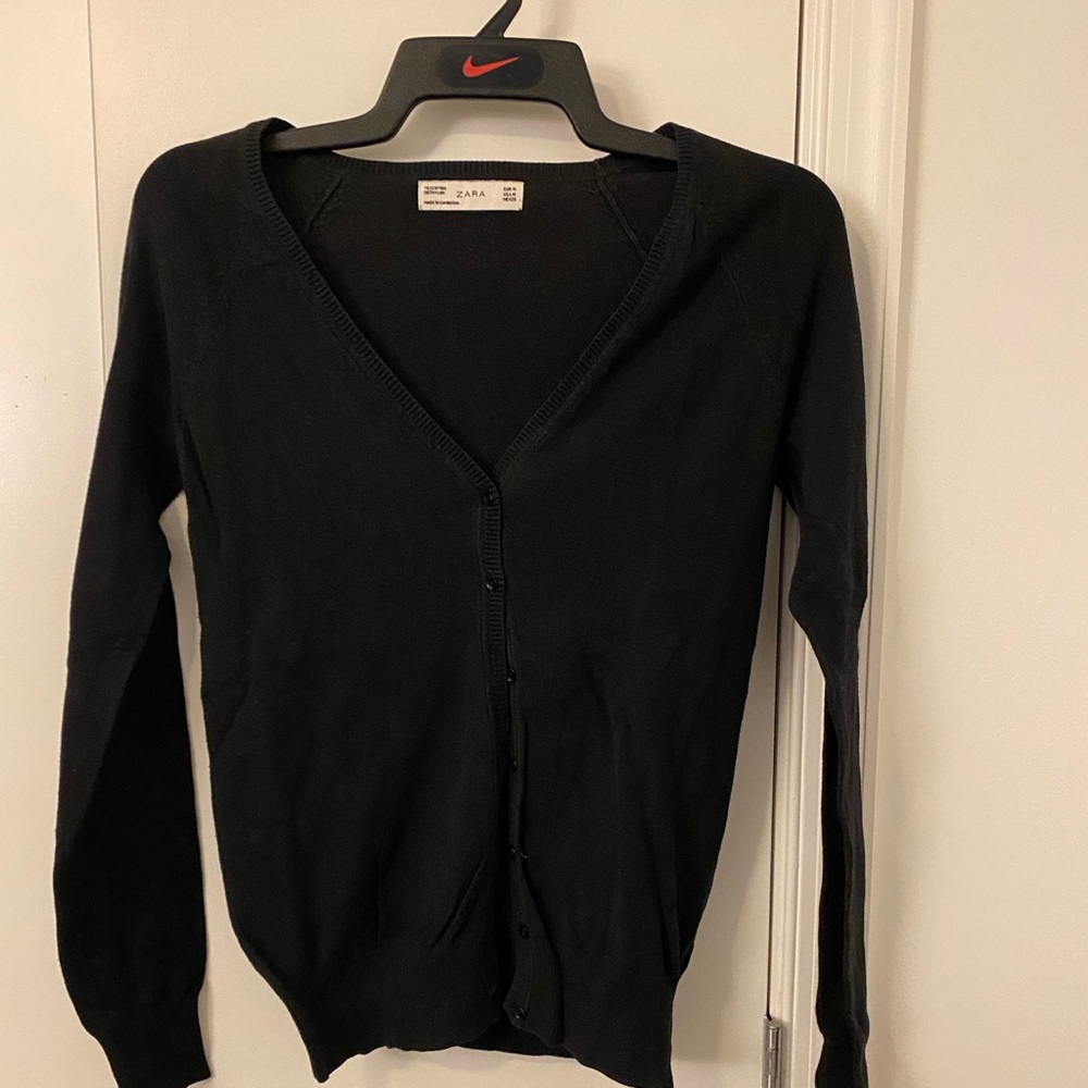 Zara black cardigan